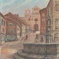 Pradelles, la place