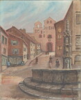 Pradelles, la place