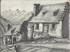 Village argent dessin aux alentours de sait beat haute garonne